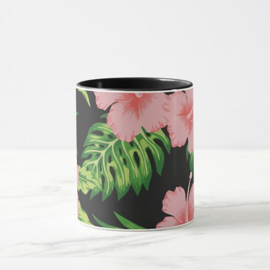 Floral Hawaiian Dark Tasse (Zentrum)