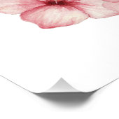 Floral Hawaiian Lei Brautparty Begrüßungszeichen Poster (Ecke)