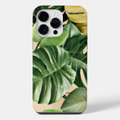 Floral/hawaiianisches/tropisches Blatt iPhone Hülle (Rückseite)