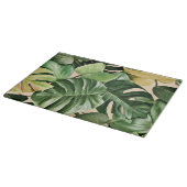 Floral/hawaiianisches/tropisches Blatt Schneidebrett (Ecke)