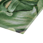 Floral/hawaiianisches/tropisches Blatt Schneidebrett (Ecke)