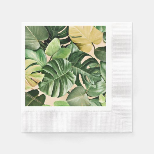 Floral/hawaiianisches/tropisches Blatt Serviette (Vorderseite)