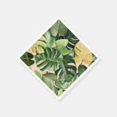 Floral/hawaiianisches/tropisches Blatt Serviette (Ecke)