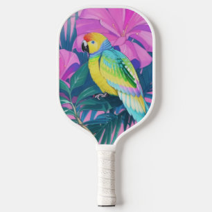 Floral/hawaiisch/tropisch/papagei Pickleball Schläger