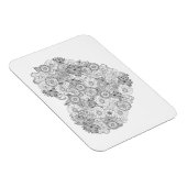 Floral Heart Doodle Magnet (Rechte Seite)