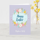 Floral Heart Easter Card Karte (Gelbe Blume)