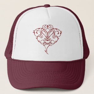 Floral Heart Hat Truckerkappe
