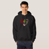 Floral Heart Lab Week 2023 Medical Laboratory Tech Hoodie (Vorne ganz)