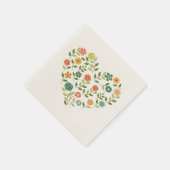 Floral Heart Napkin Serviette (Ecke)