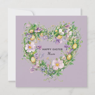 Floral Heart Oaster Card für Mum Feiertagskarte
