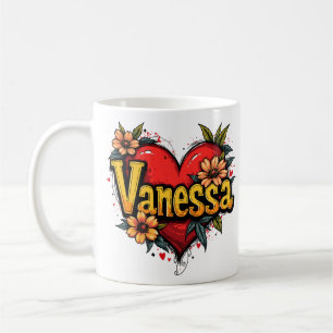 Floral Heart Vanessa 1 Kaffeetasse