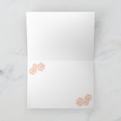 Floral, hearts and doves 10th Wedding Anniversary Karte (Innenseite)