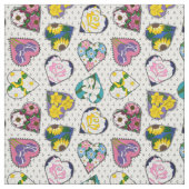 Floral Hearts Stoff (Muster)