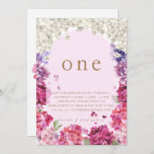 Floral Heaven Birthday Einladung (Vorne/Hinten)