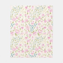Floral Heaven Fleece Blanket