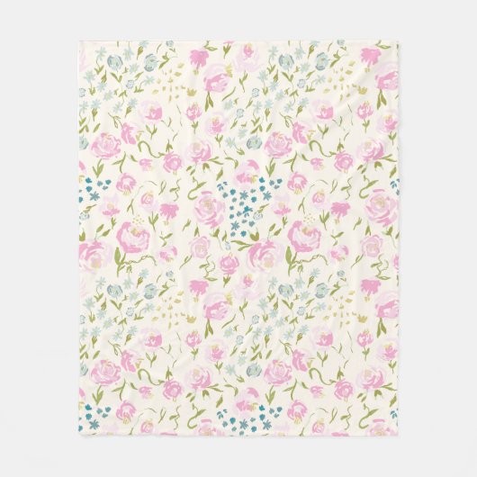 Floral Heaven Fleece Blanket (Vorderseite)