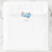 Floral Hebrew Shabbat Shalom Sticker (Tasche)