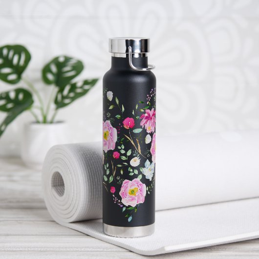 Floral Hefe Wasser Flasche (Yoga)