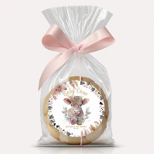 Floral Heilige Kuh Erstgeburt Gunst Sticker