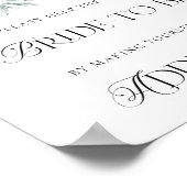 Floral Helfen Sie der geschäftigen Braut bei der A Poster (Ecke)