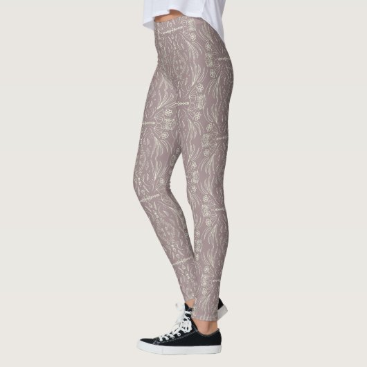 Floral Henna Mandala Blush Pink Leggings (Links)