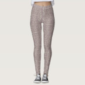 Floral Henna Mandala Blush Pink Leggings (Vorderseite)