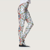 Floral Henna Mandala Farbige Leggings (Rechts)