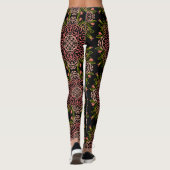 Floral Henna Mandala Pink Leggings (Rückseite)