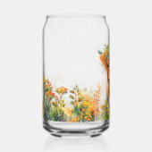 Floral Highland Cow Dosenglas (Vorderseite)