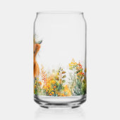 Floral Highland Cow Dosenglas (Rückseite)