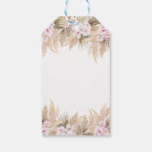 Floral Highland Kuh Vielen Dank für Ihre Unterstüt Geschenkanhänger (Rückseite)