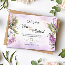 Floral Hochzeitskarte