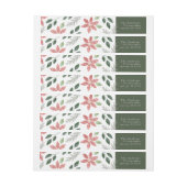 Floral Holiday - Rücksendetikett (Bogen)