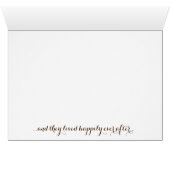 Floral & Holz Dankeschön Karte (Innenansicht Horizontal (Unten))