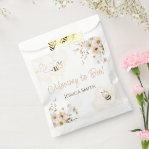 Floral Honey Bee Baby Dusche Geschenktütchen