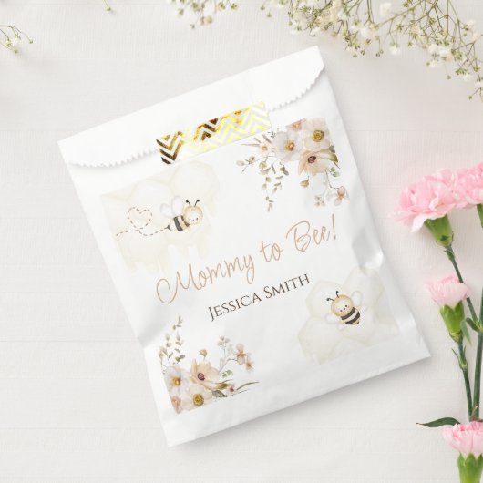 Floral Honey Bee Baby Dusche Geschenktütchen (Versiegelt)