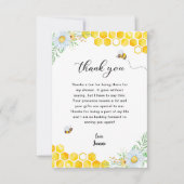 Floral Honey Bee Vielen Dank Dankeskarte (Vorderseite)