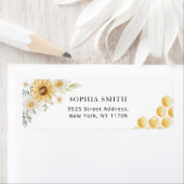 Floral Honeycombs Rücksendeadresse-Label (Insitu)