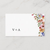 Floral Honeymoon Wish Begleitkarte (Rückseite)