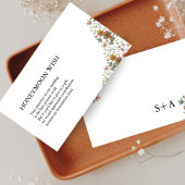 Floral Honeymoon Wish Enclosure Card Begleitkarte