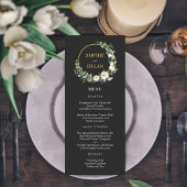 Floral Hoop EDITABLE FARBEN Wedding Menu Card Programm