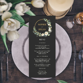 Floral Hoop EDITABLE FARBEN Wedding Menu Card Programm