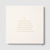 Floral Hoop Elegant Hochzeitssessbare Farbe Gästebuch (Rückseite)