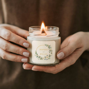 Floral Hoop Gastgeschenk Hochzeit Sticker oder Ums