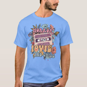 Floral Horror Dinge Und Chill Kassette Hallo T-Shirt