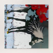 Floral Horse Jigsaw Puzzle (Horizontal)