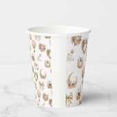 Floral Hot Air Ballon Babydusche Pappbecher (Rechts)