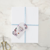 Floral Hot Air Ballon Reisen Brautparty Geschenkanhänger (Mit Garn)