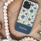 Floral Hübsch Blue Pattern Trendsetter Inspirivity Case-Mate iPhone Hülle