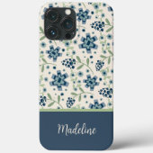 Floral Hübsch Blue Pattern Trendsetter Inspirivity Case-Mate iPhone Hülle (Rückseite)